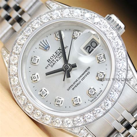 rolex datejust 18k white gold and diamond price|Rolex Datejust white gold bezel.